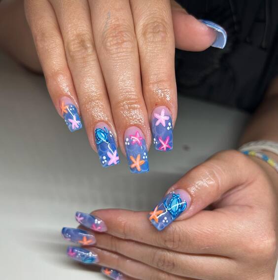 21 Stunning Summer Cruise Nail Designs 2024: Oceanic & Tropical Manicures