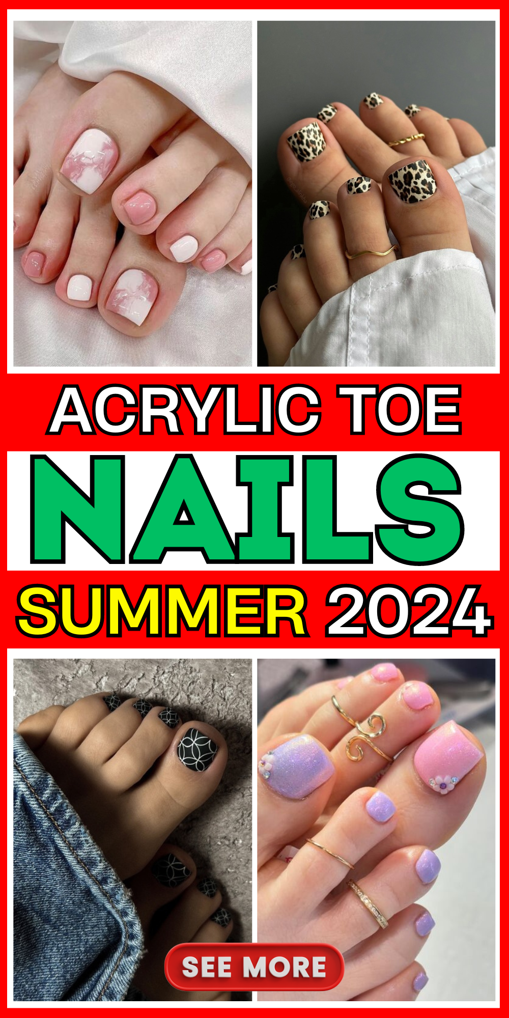 19 Stunning Acrylic Toe Nails Designs: Ideas for Elegant & Bold Looks