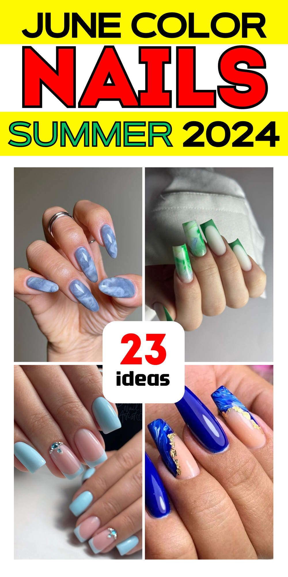 23 Summer June Nail Color Trends: Explore Vibrant Designs & DIY Tips