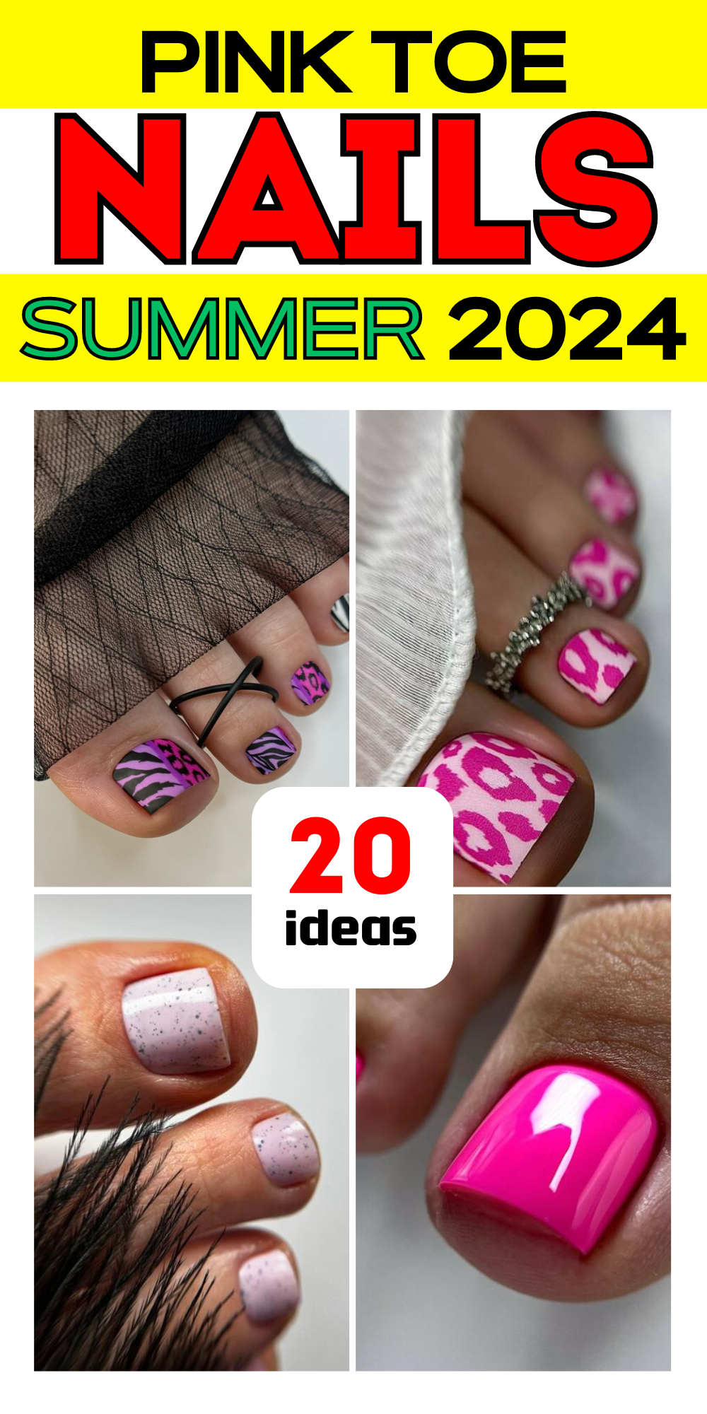 20 Stunning Pink Toe Nail Designs: From Subtle Soft Shades to Bold Neon