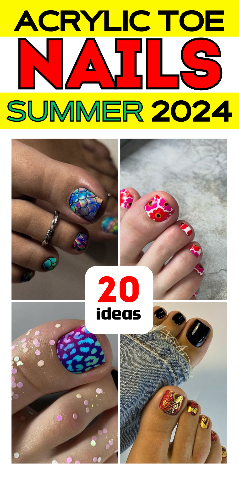 20 Trendy Acrylic Toe Nails: Elegant Designs & DIY Tips for Stylish Feet