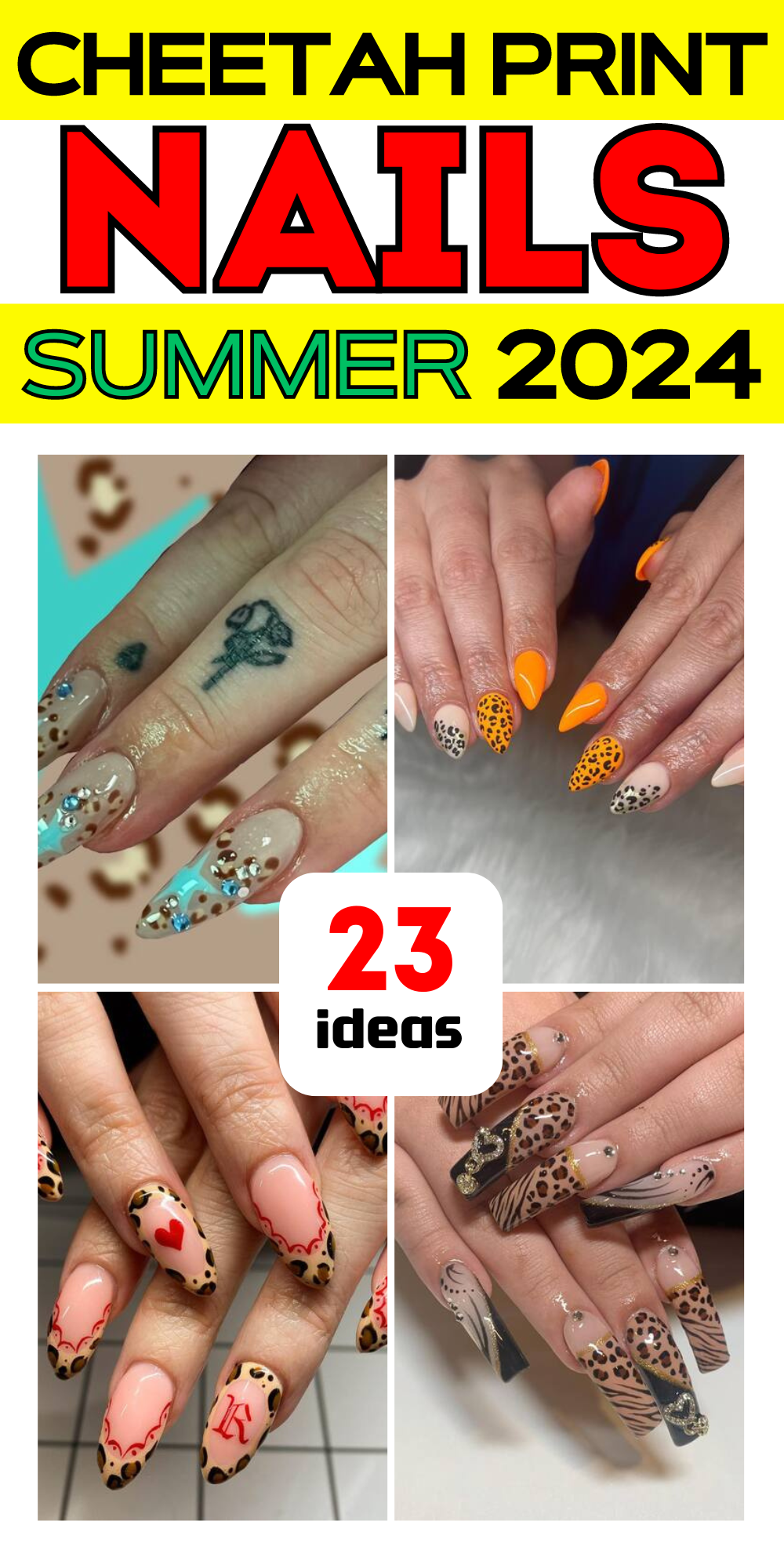 23 Stunning Summer Cheetah Print Nails: Trendy Designs for 2024