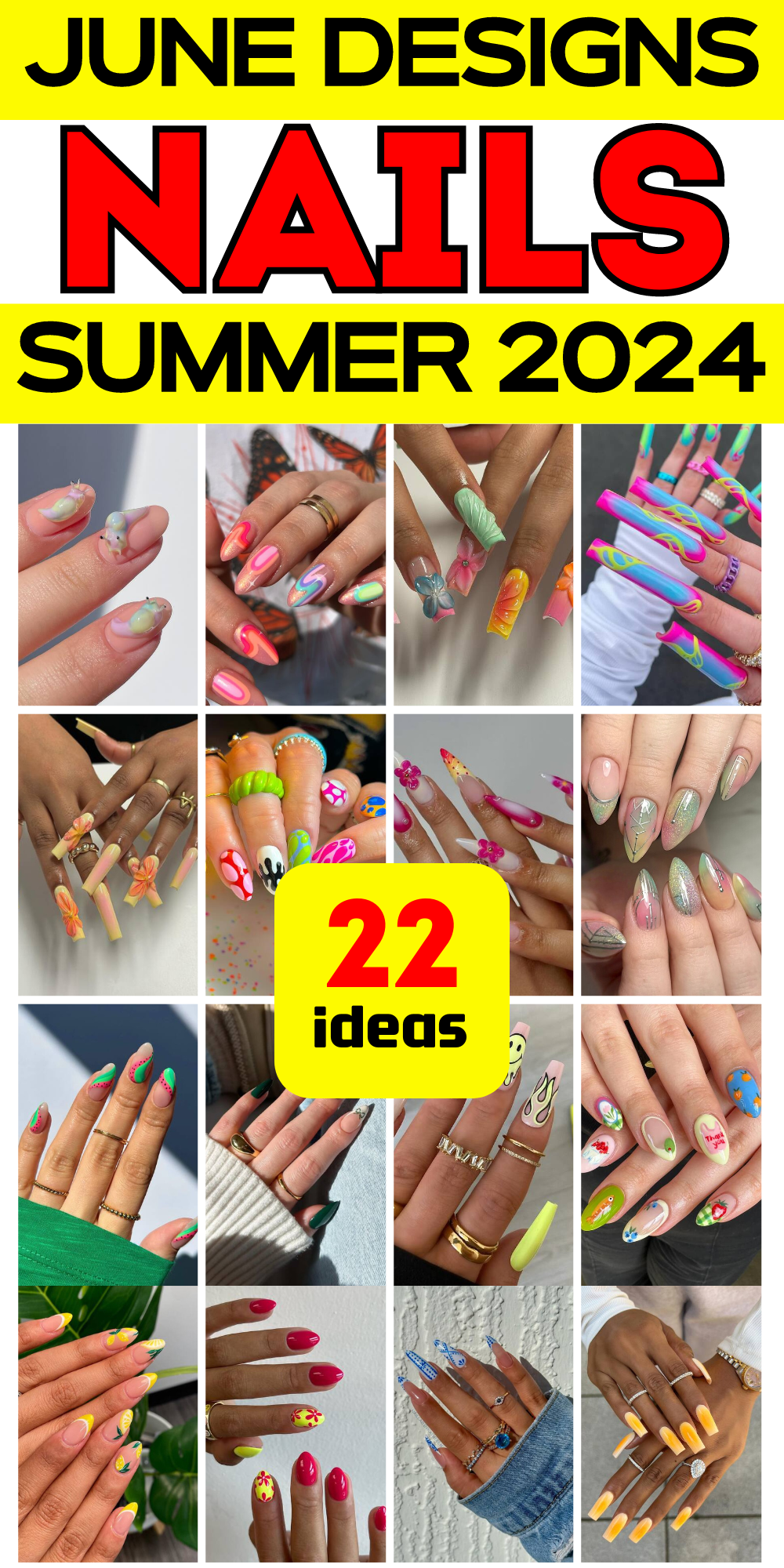 22 Summer June Nail Designs: Trendy Styles for 2024