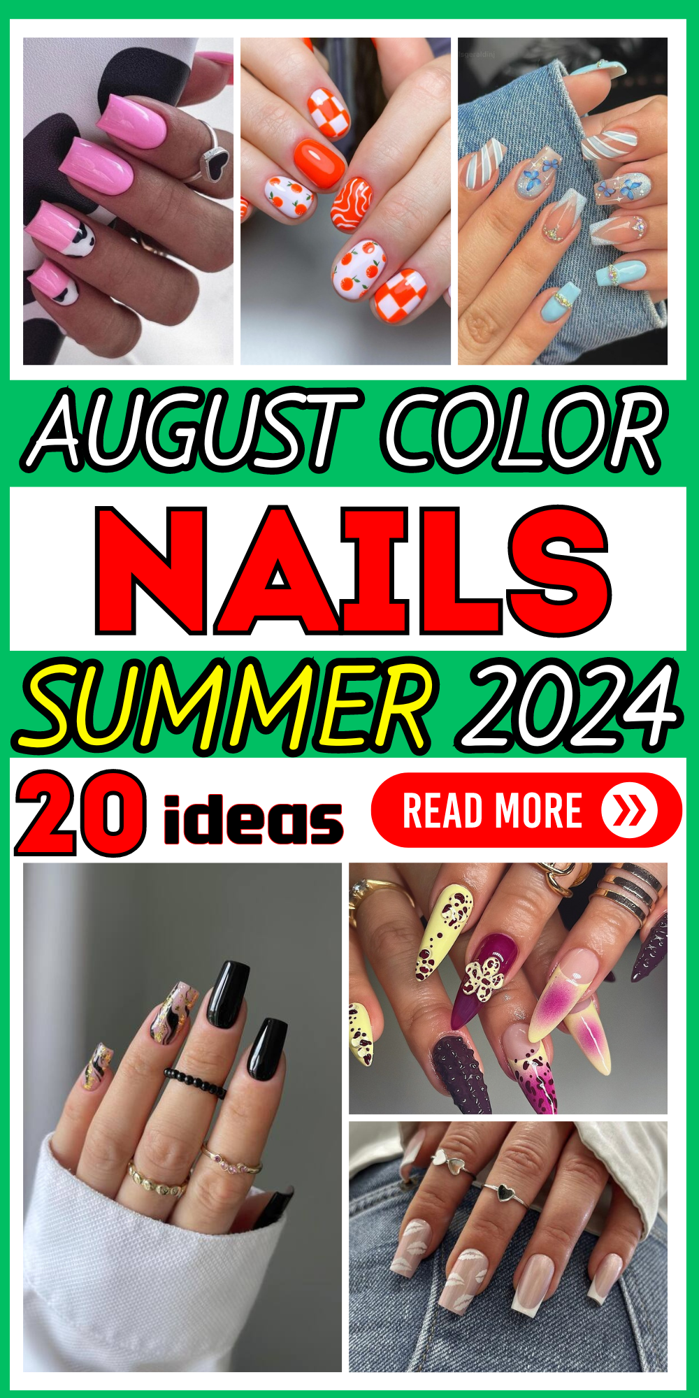 20 Summer August Nail Colors: Vibrant Designs & DIY Tips for Stunning Manicures