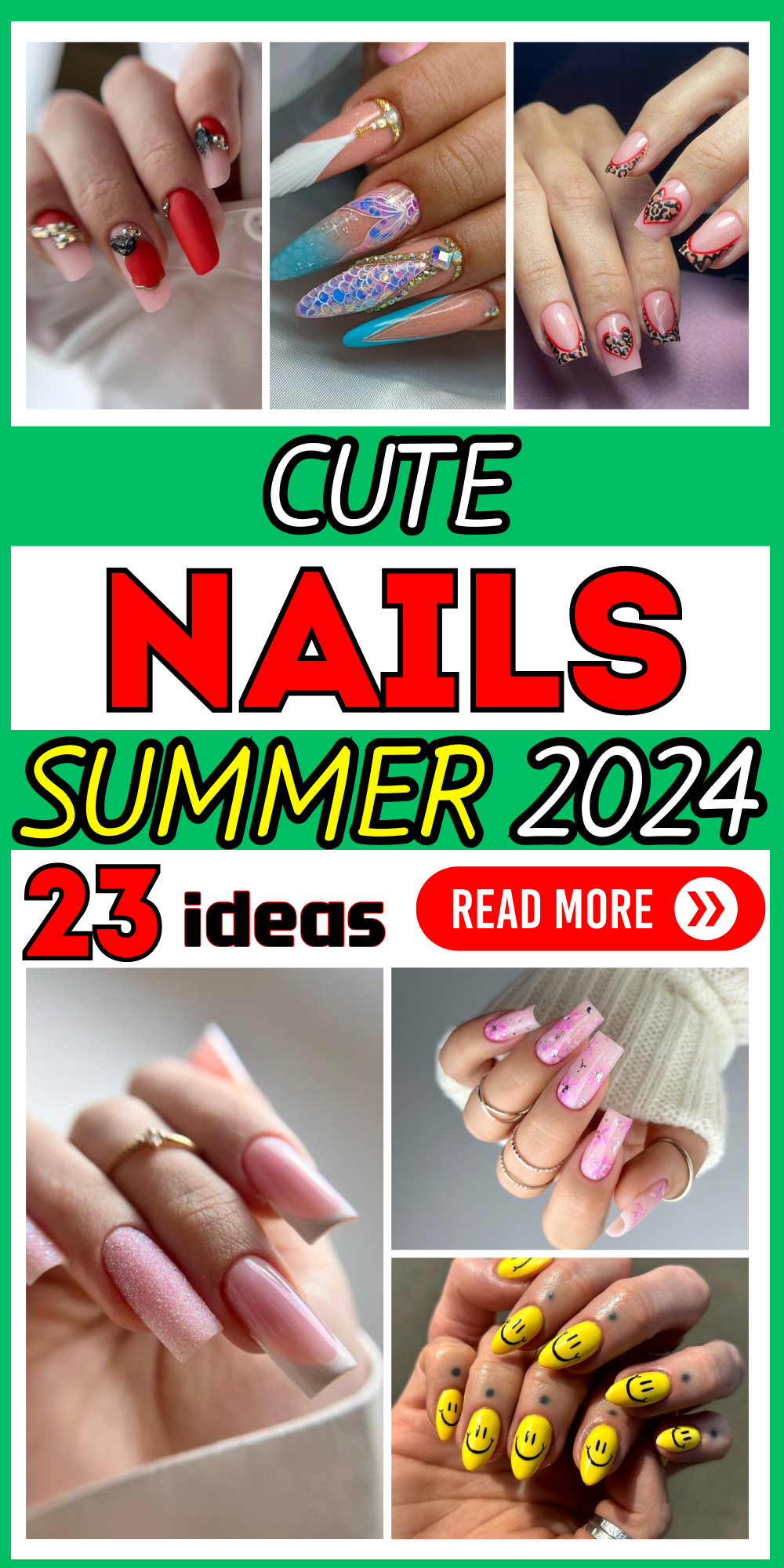 23 Stunning Summer Nail Designs: Eclectic, Elegant & Playful Ideas