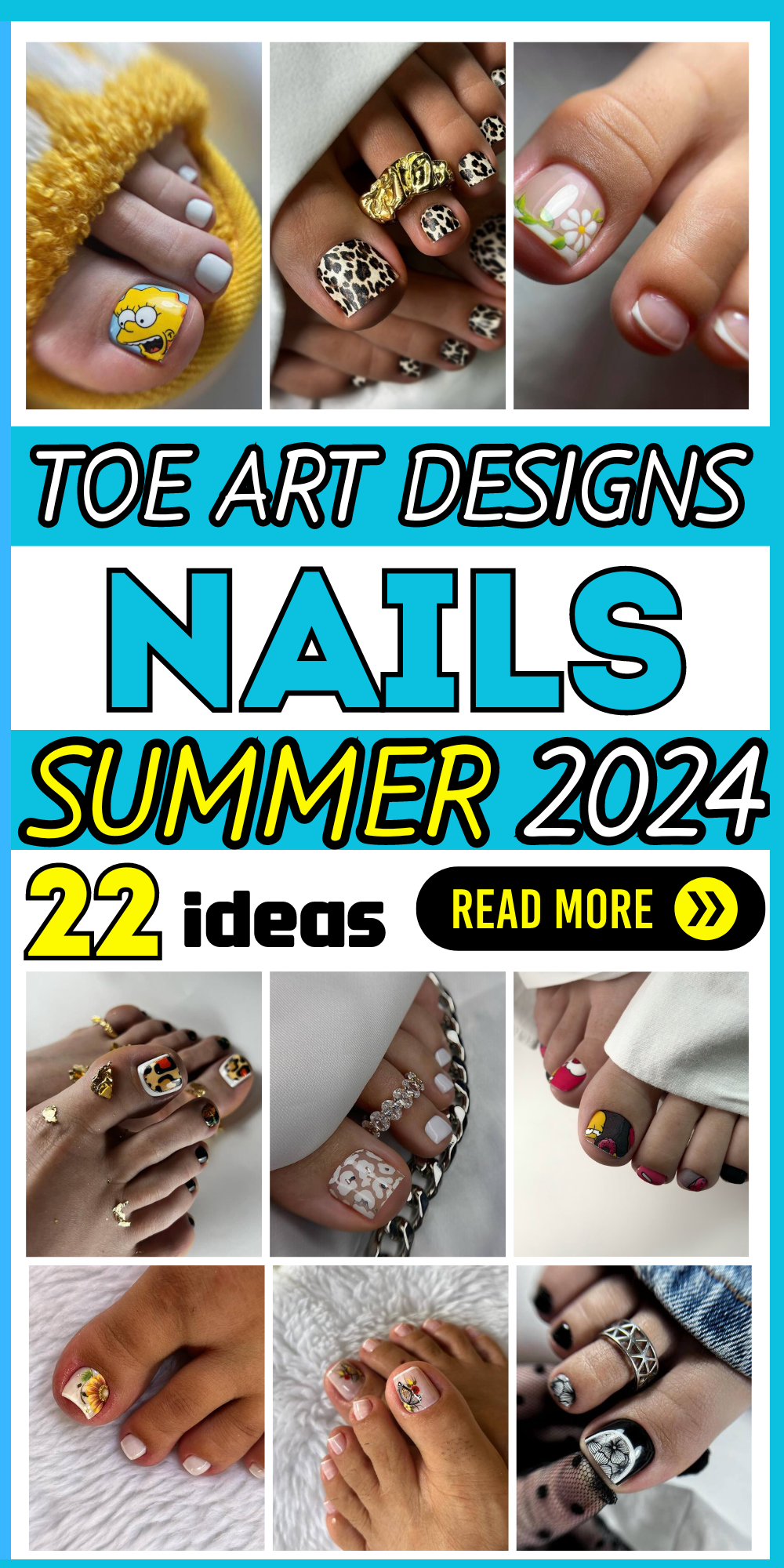 22 Stunning Toe Nail Art Designs: Explore Elegant, Bold, and Playful Pedicures