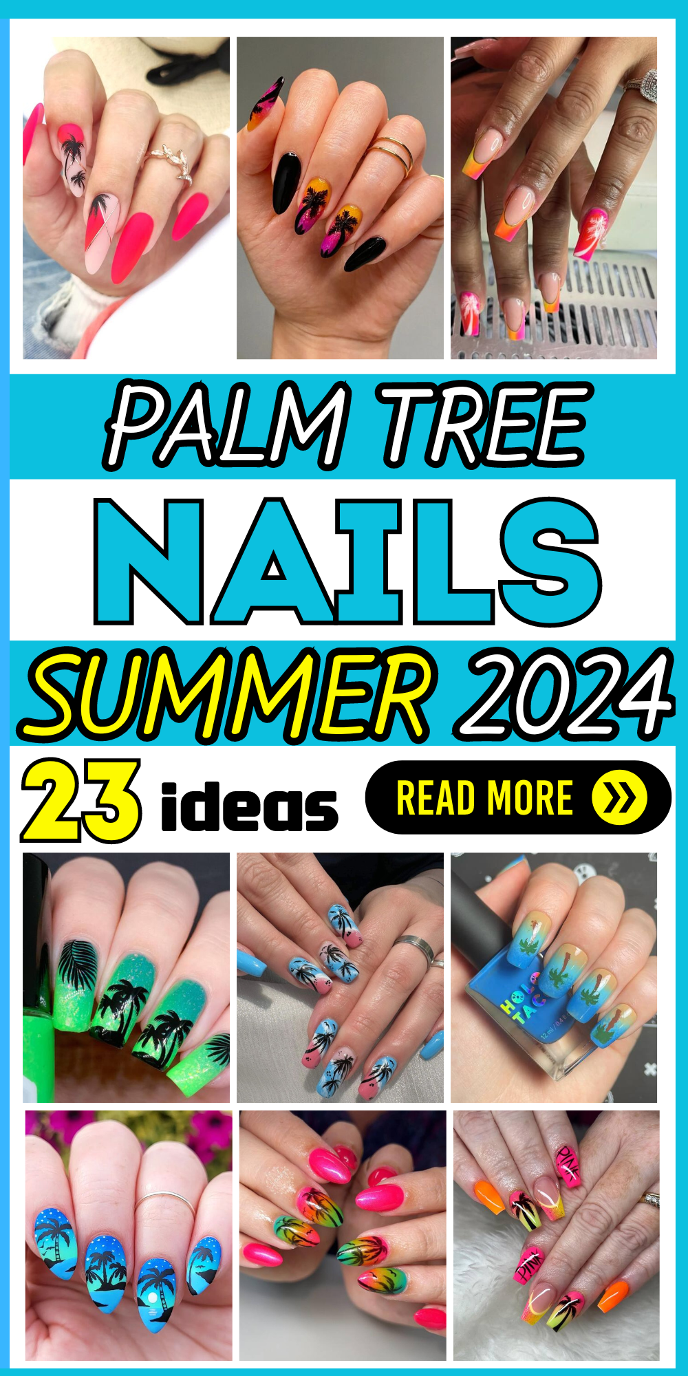 23 Summer Palm Tree Nail Designs: Vibrant & Chic Art Ideas