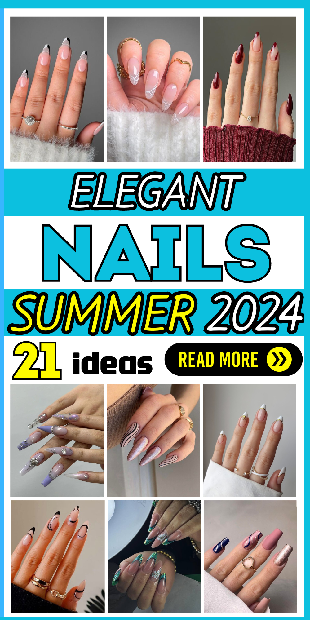 21 Elegant Summer Nails 2024: Chic Designs, Classy Reds, Almond Shapes & DIY Tips