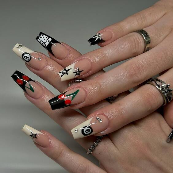 21 Gorgeous Fall Coffin Nail Designs for 2024