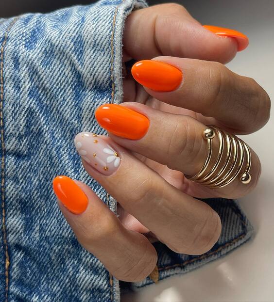 20 Stunning Fall Burnt Orange Nail Designs