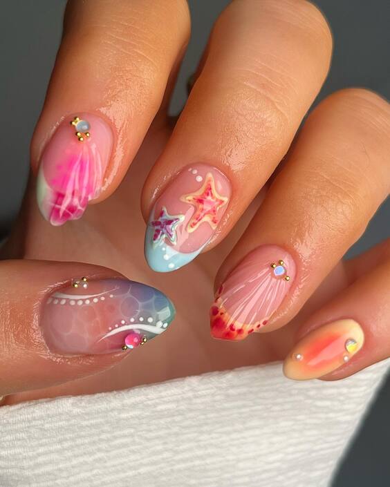 20 Stunning Coral Beach Nail Designs for Vibrant Summer Style