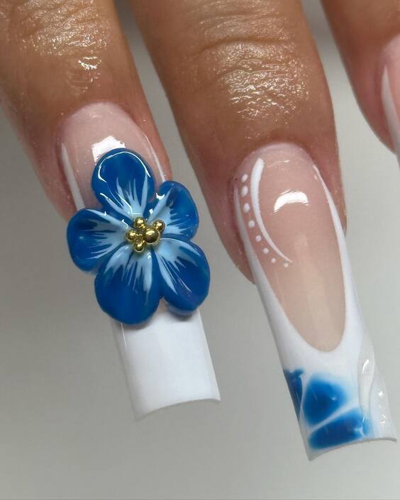 22 Stunning Blue Beach Nails: Perfect Designs for Summer 2024