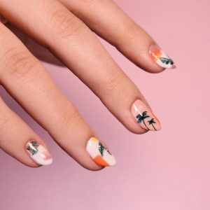 22 Stunning Beach Palm Tree Nail Designs for Summer - Vibrant, Tropical