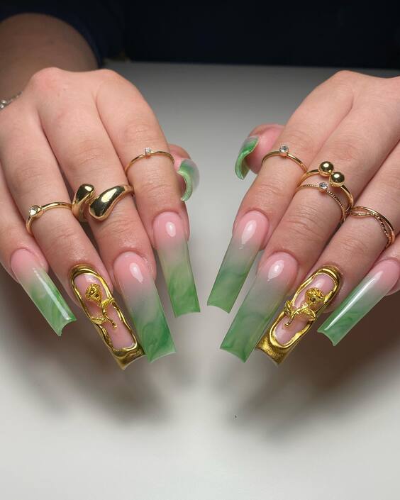 20 Stunning Fall Green Nail Designs for a Trendy Manicure