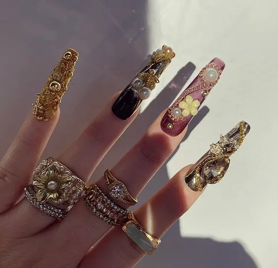 21 Stunning Long Fall Nail Designs You Need to Try This Season