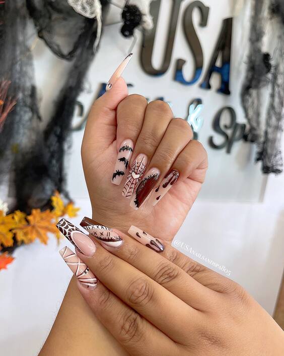 21 Stunning Fall-Themed Nail Designs to Try This Season