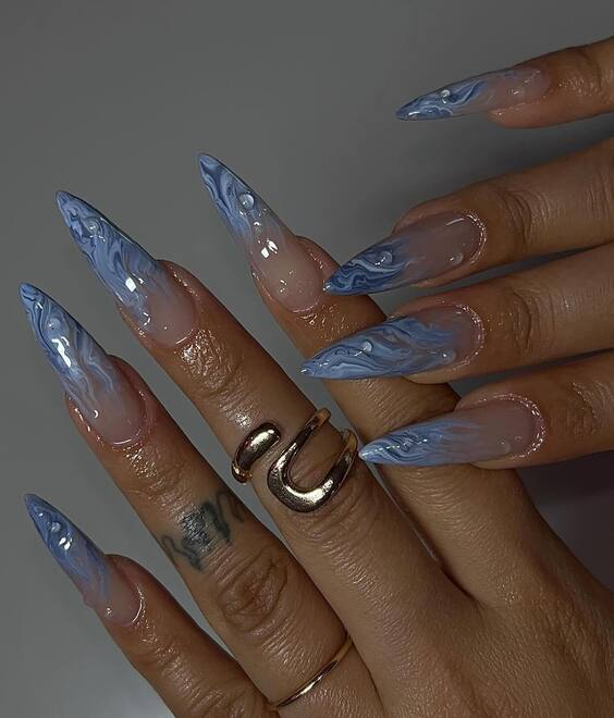 22 Stunning Blue Beach Nails: Perfect Designs for Summer 2024