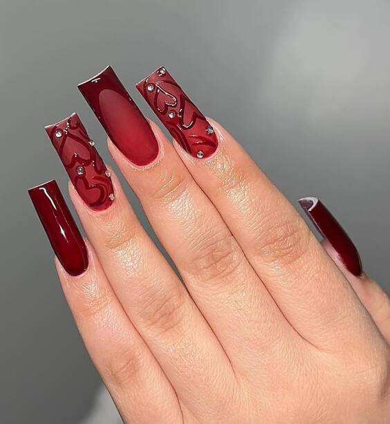 20 Stunning Red Fall Nail Designs You Must Try