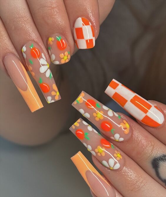 21 Stunning Burnt Orange Fall Nail Designs