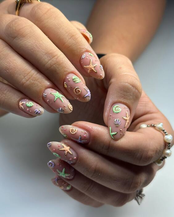 21 Stunning Beach-Themed Nails: Designs & Ideas for the Perfect Summer Look