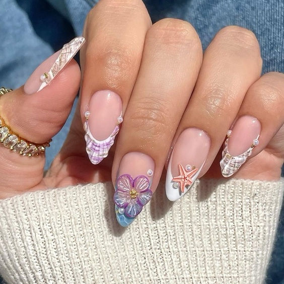 21 Stunning Beach-Themed Nails: Designs & Ideas for the Perfect Summer Look