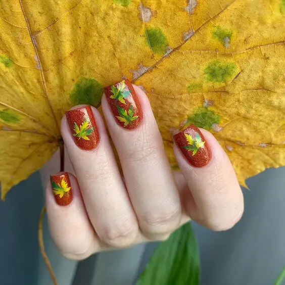 19 Stunning Fall Leaf Nail Designs to Elevate Your Autumn Style
