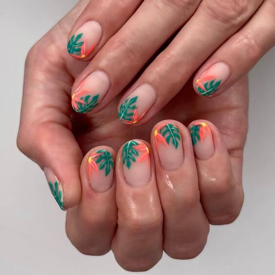 22 Tropical Nail Art Ideas: Vibrant Designs for Beach & Vacation Style