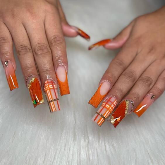 20 Top Fall Acrylic Nail Designs: Trendy Art for Autumn Season