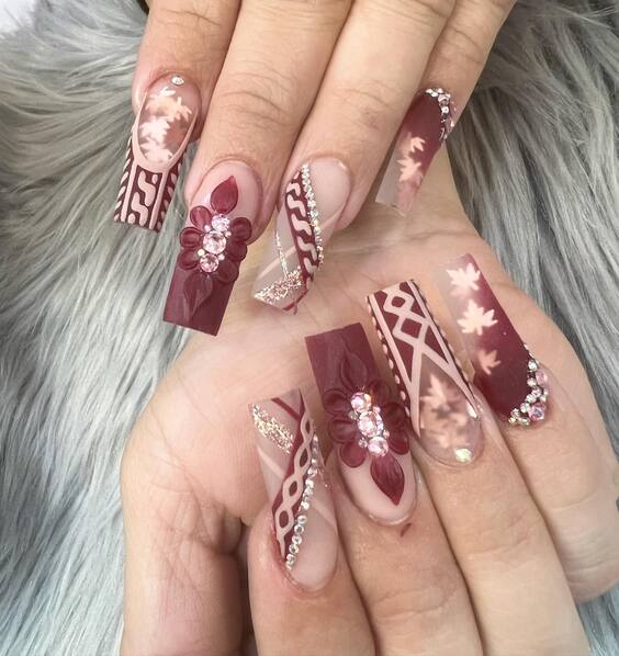 20 Stunning Burgundy Fall Nail Designs to Try This Season