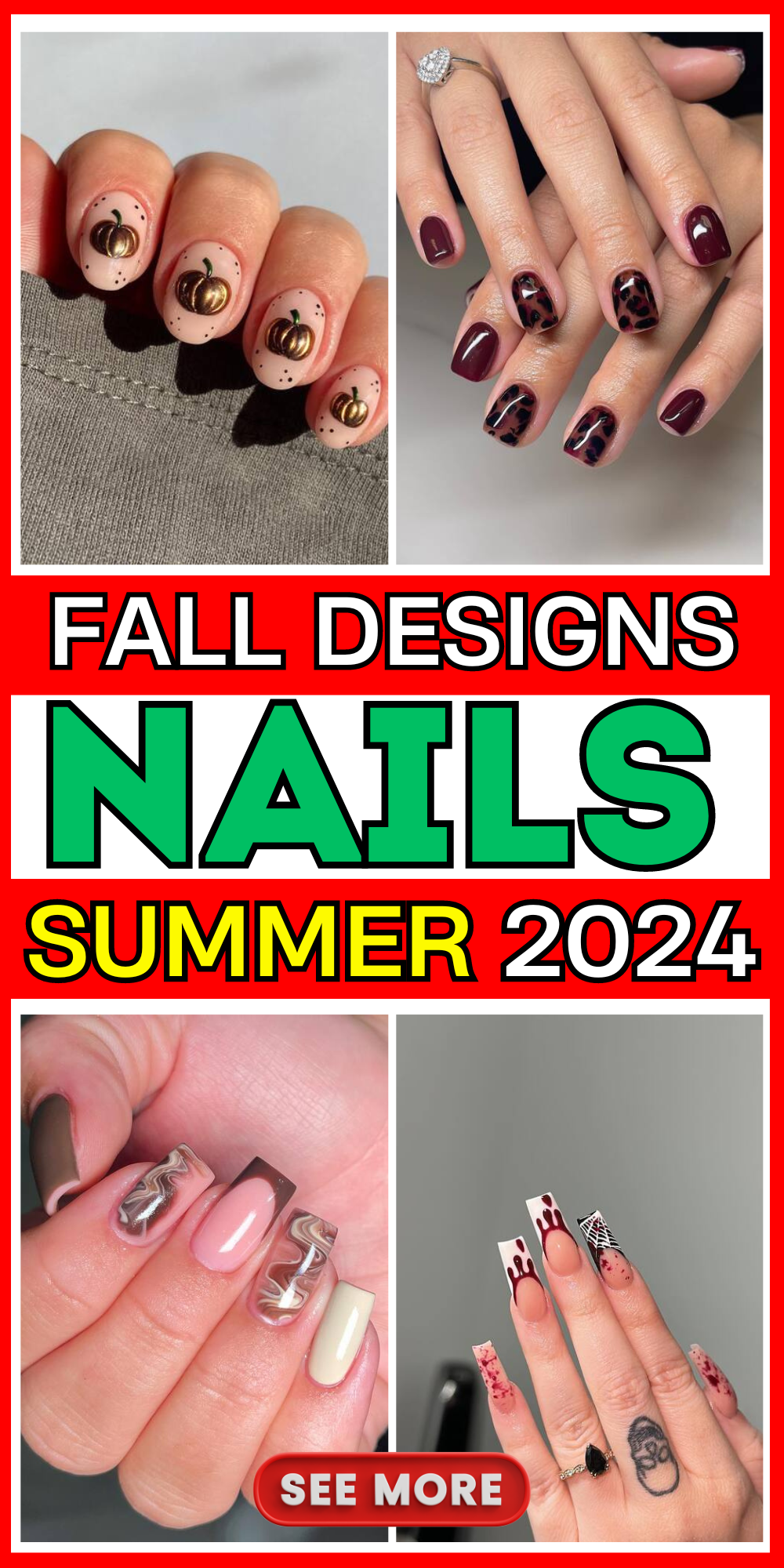 20 Top Fall Nail Designs: Explore Seasonal Artistry & Trends