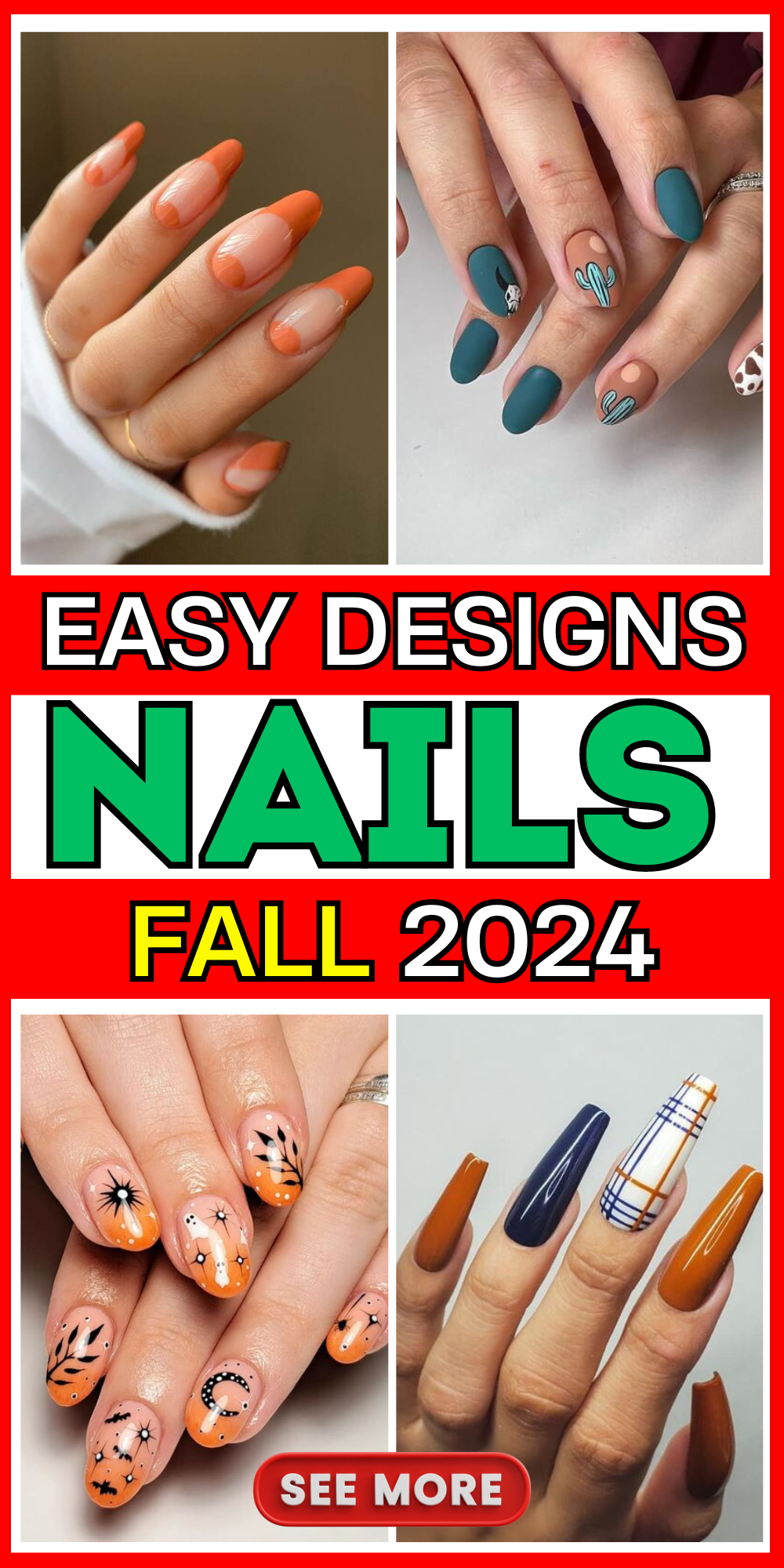 19 Easy Fall Nail Art Designs to Try This Season