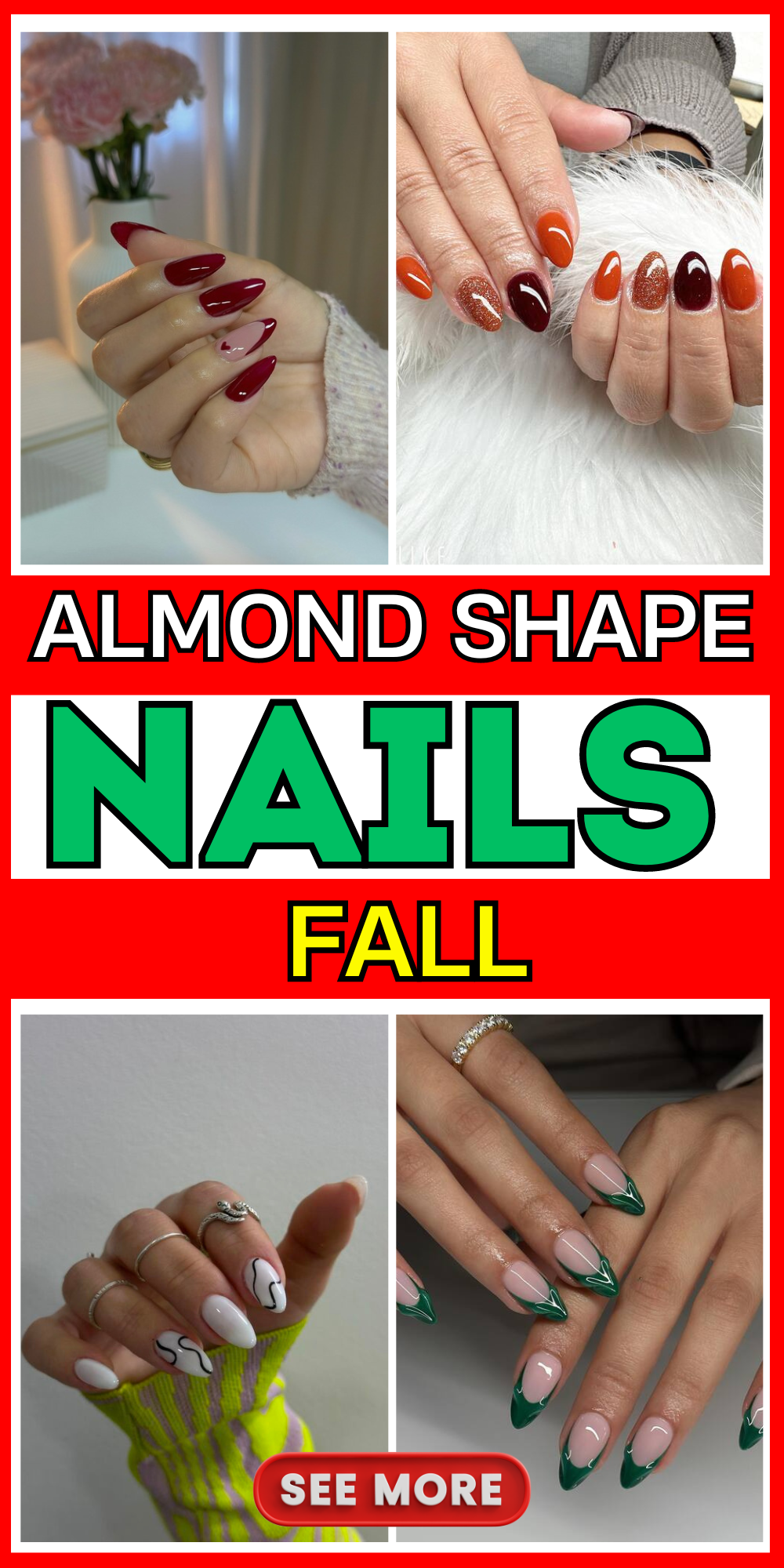 21 Stunning Fall Almond-Shaped Nail Designs to Try This Season