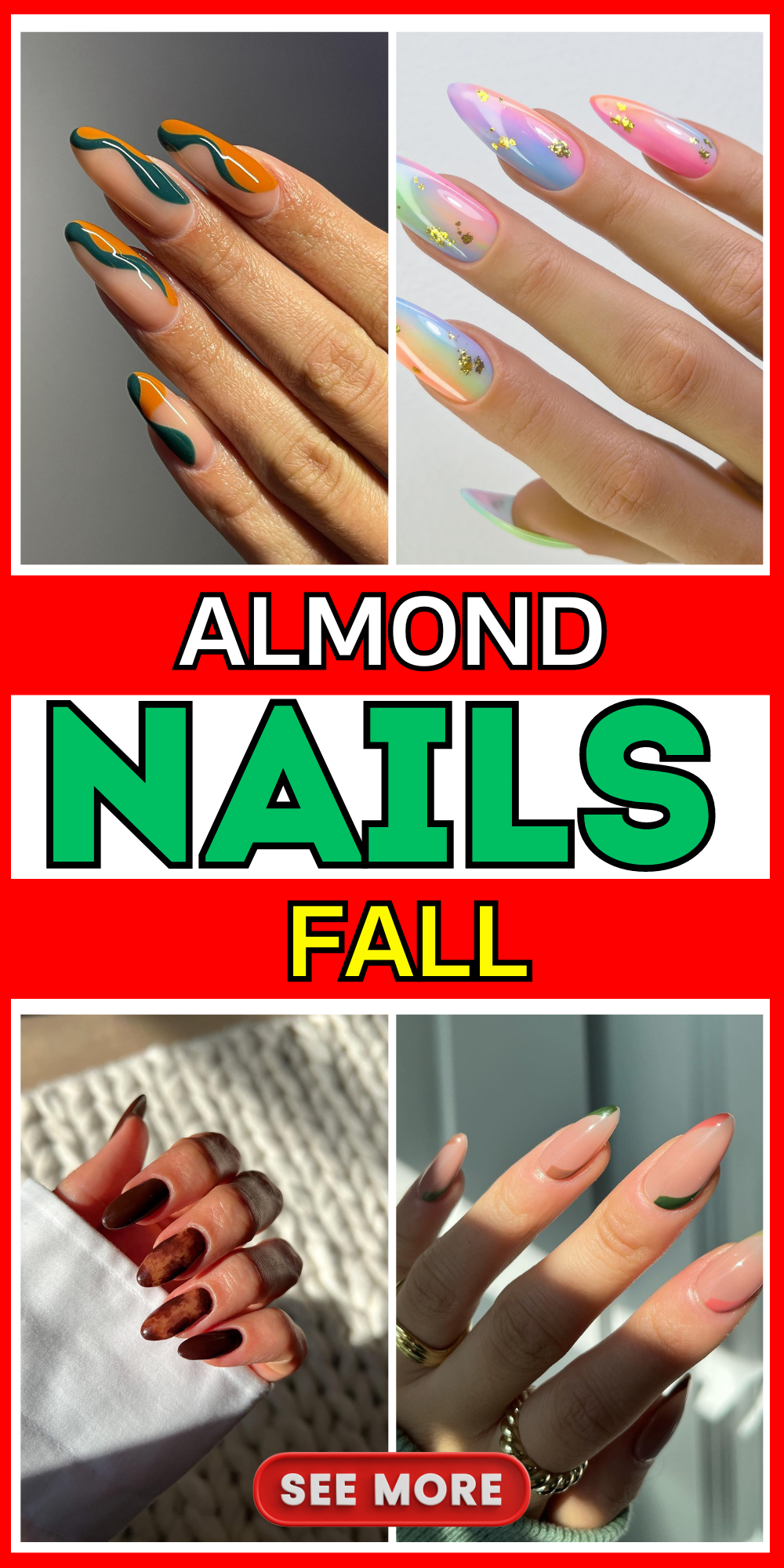 20 Trendy Fall Almond Nail Designs