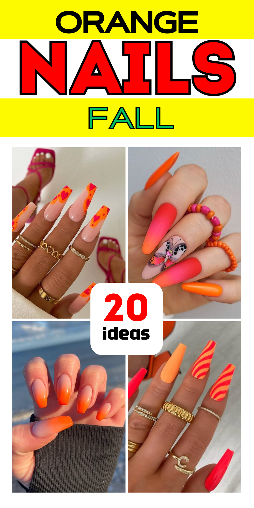 20 Stunning Fall Burnt Orange Nail Designs