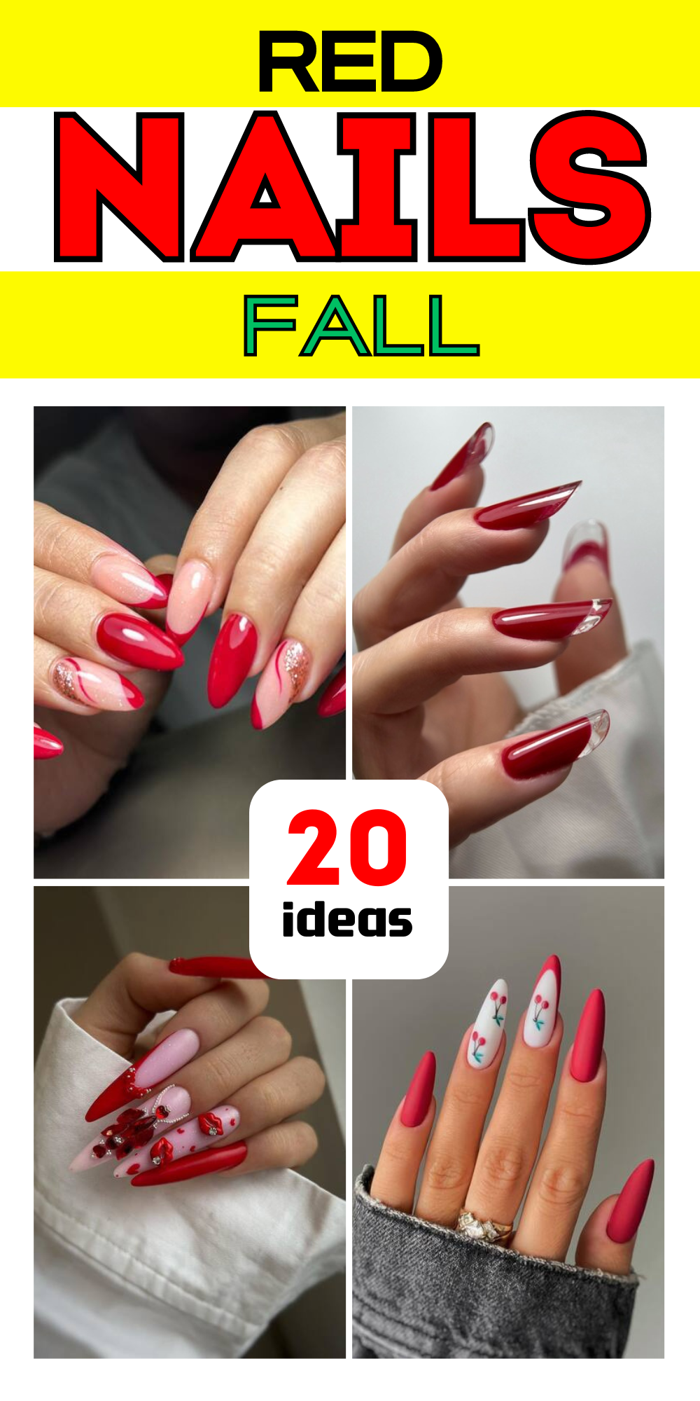 20 Stunning Red Fall Nail Designs You Must Try