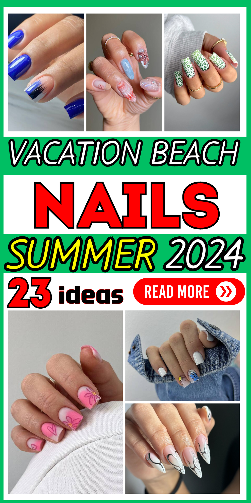 23 Stunning Beach Vacation Nail Designs: Top Trends for Your Next Getaway