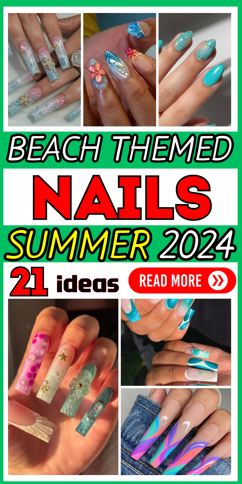 21 Stunning Beach-Themed Nails: Designs & Ideas for the Perfect Summer Look