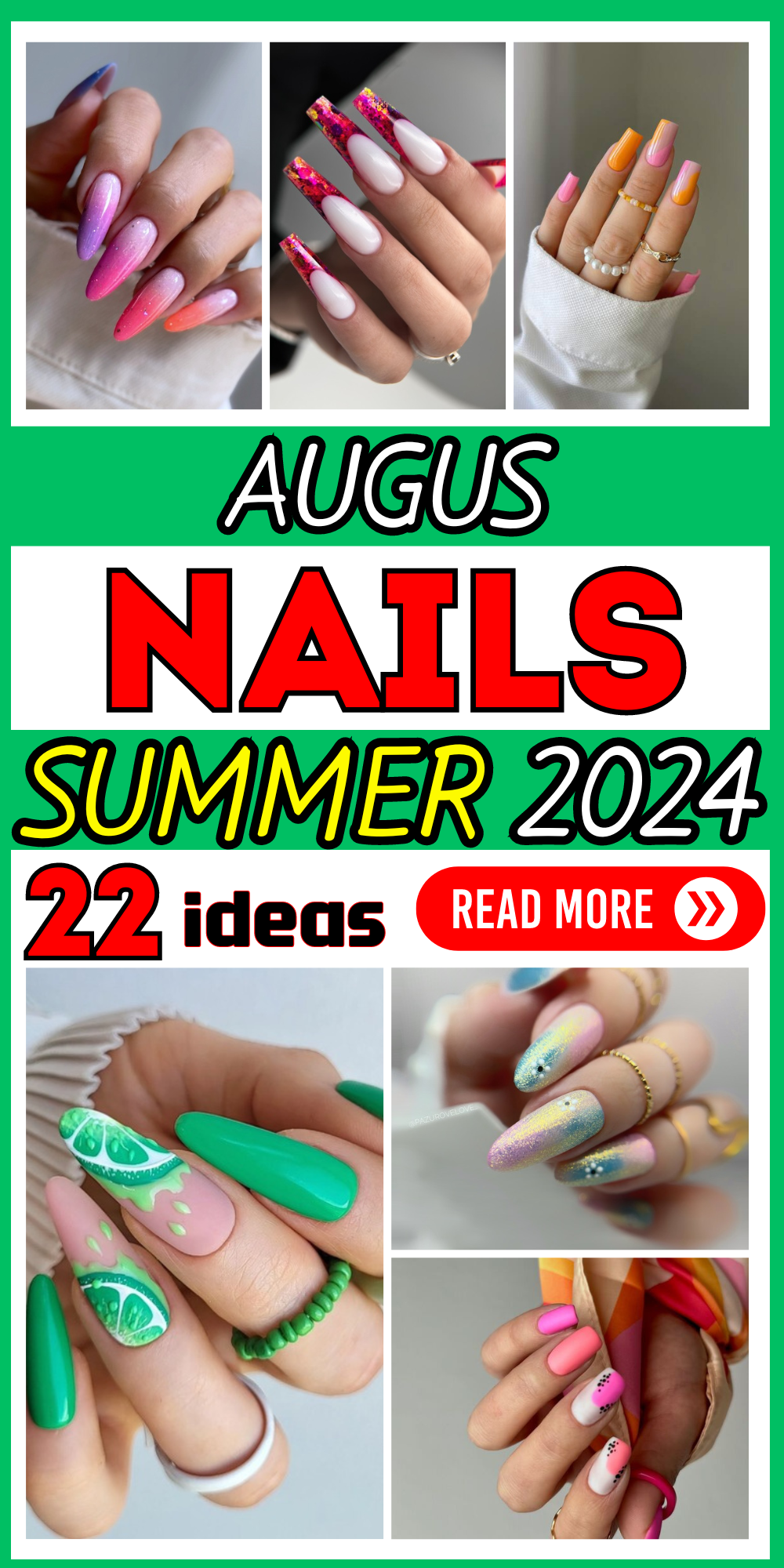 22 Stunning Nail Art Trends for Augus Nails 2024: Vibrant Designs & DIY Tips