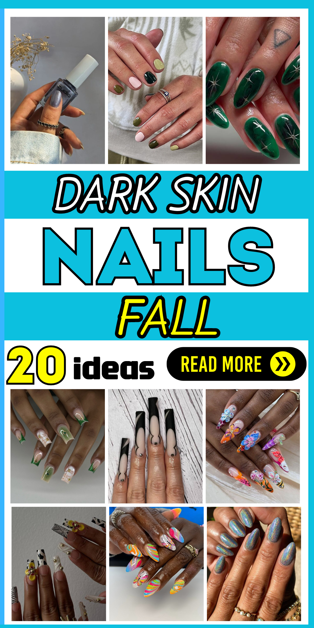 20 Stunning Fall Nail Colors for Dark Skin: Top Trends