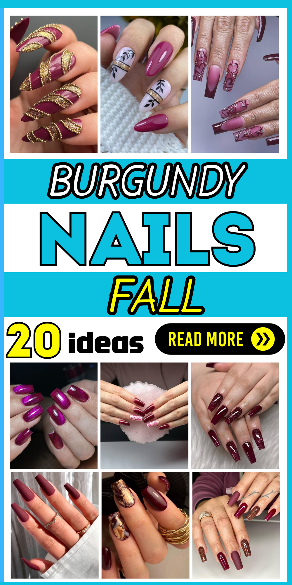 20 Stunning Burgundy Fall Nail Designs to Try This Season