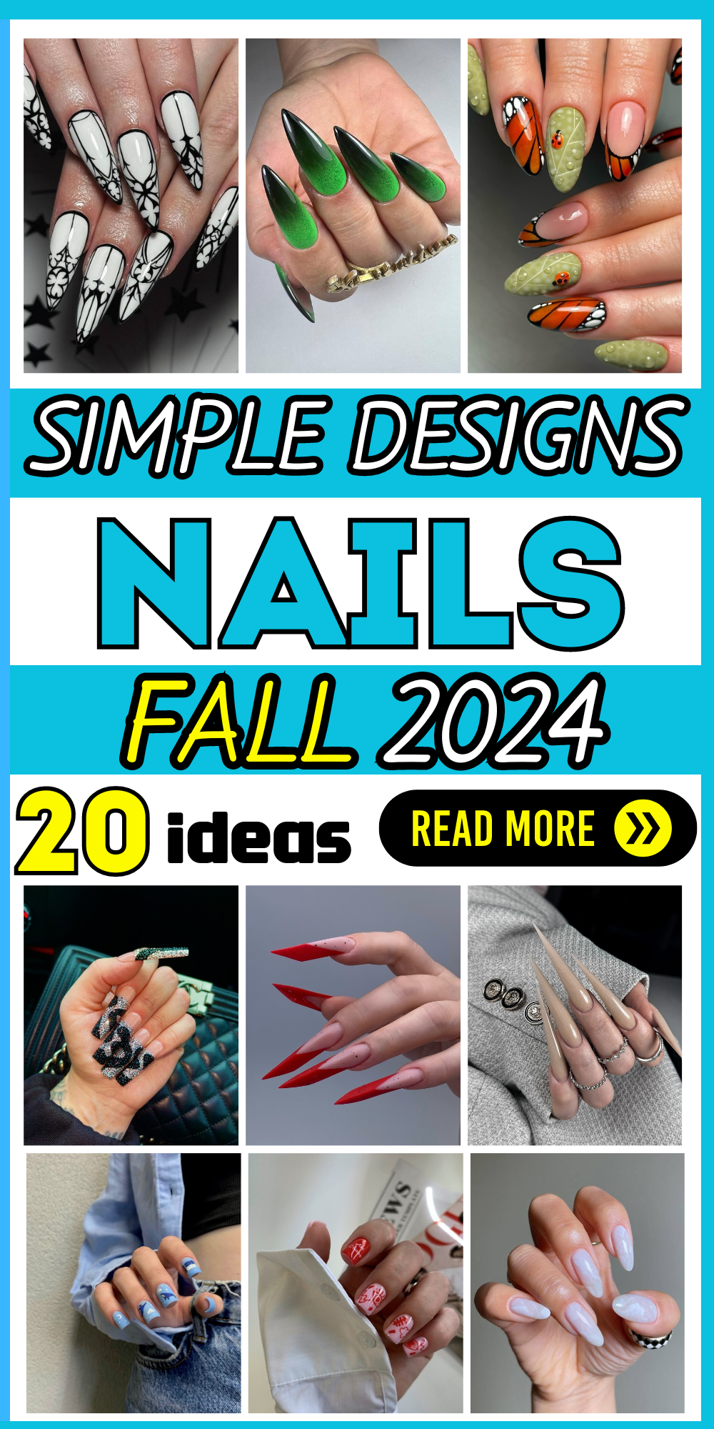 20 Elegant Fall Nail Designs: Discover Simple & Creative Manicures for 2024