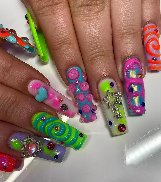 19 Discover Vibrant Nail Art: Colorful Designs for Every Mood!