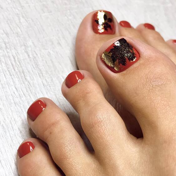 20 Fall Toe Nail Art Designs: Explore Seasonal Style & Color Trends