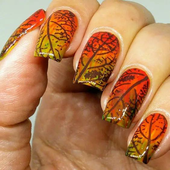 21 Autumn Leaf Nail Art: Trendy Designs for Fall