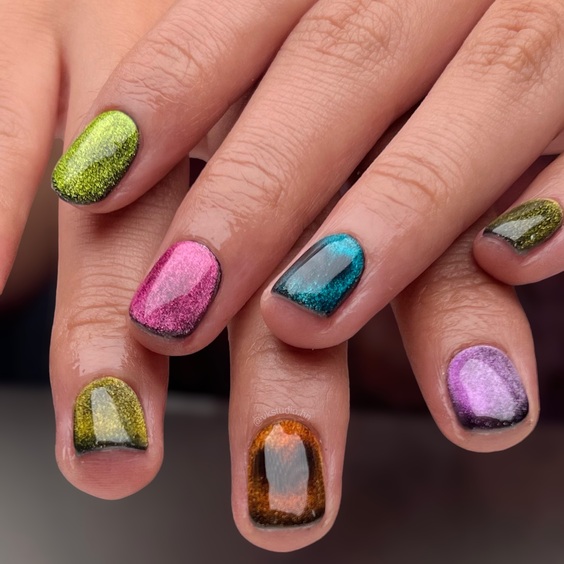 22 Stunning Fall Cat Eye Nail Designs You Must Try