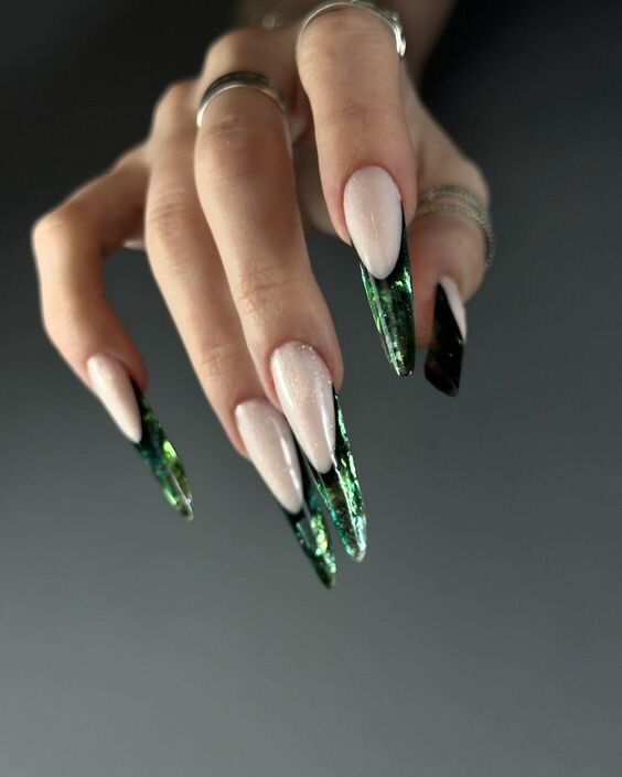 21 Explore Top Winter Nail Designs: From Gothic Stilettos to Elegant Pastels