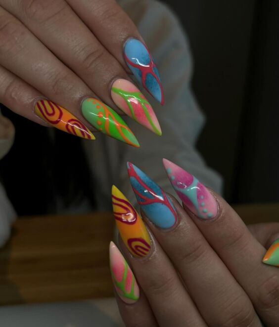 19 Discover Vibrant Nail Art: Colorful Designs for Every Mood!