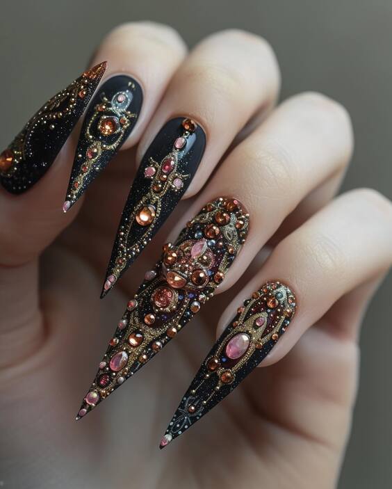 20 Goth Fall Nails Guide: Top Designs for a Mysterious Autumn Look