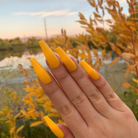 20 Stunning Yellow Fall Nail Designs for a Vibrant Autumn Look