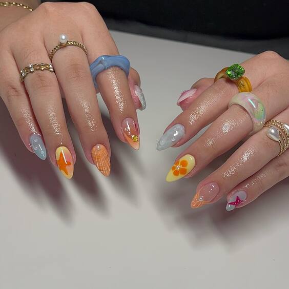 22 Stunning Beach Nail Colors for 2024: Top Designs to Rock This Summer